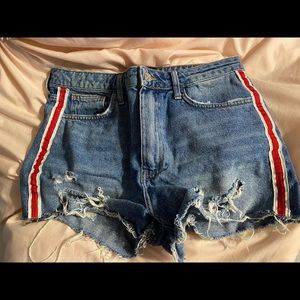 forever 21 denim high waisted shorts